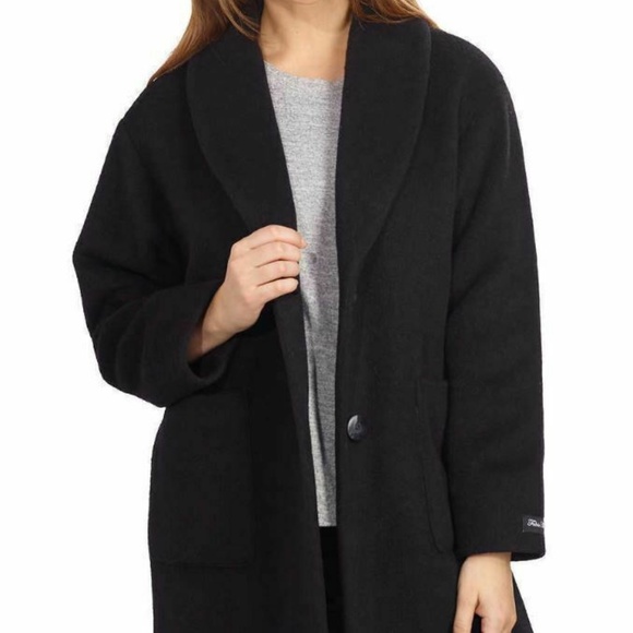 Derek Lam 10 Crosby Women's Wool Blend Black Coat - Picture 7 of 7